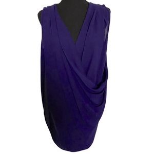 James Lacroix drape purple y2k tank top size small